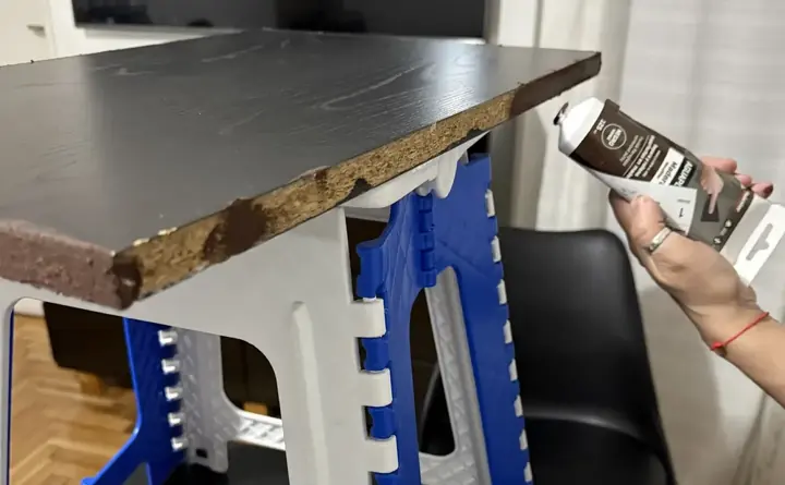 Foto de comprador de Masilla Para Madera Color Pino 125ml Acabado Mate Uso Interior Exterior 2