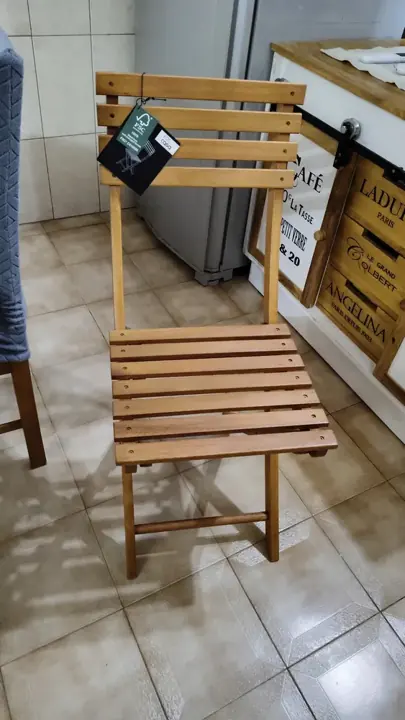 Foto de comprador de Sillas Bistro Plegables de Madera x4 6