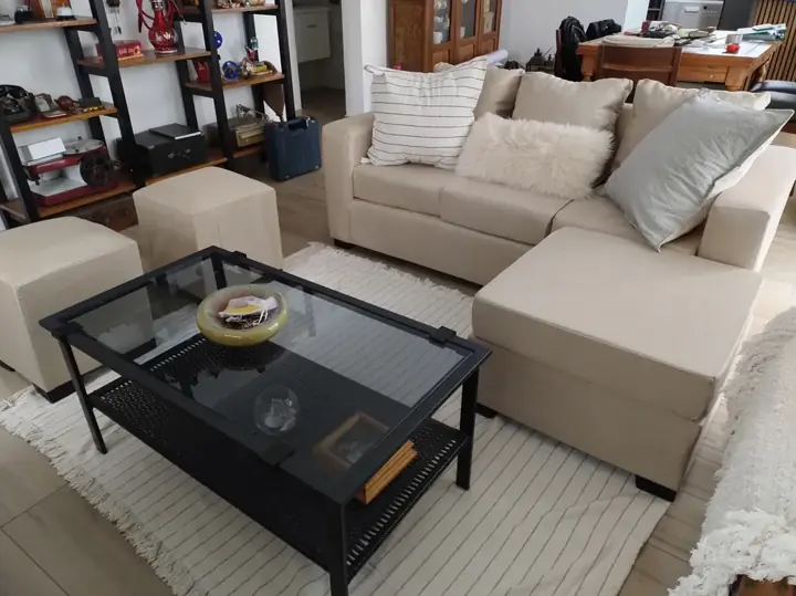 Foto de comprador de Sillon de 3 Cuerpos con Camastro y 2 Puff en Chenille 3