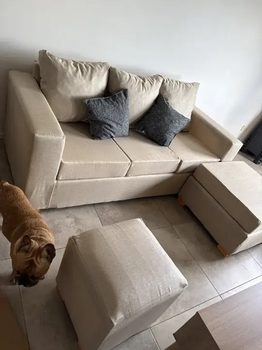 Foto de comprador de Sillon de 3 Cuerpos con Camastro y 2 Puff en Chenille 4