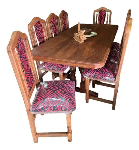 Mesa de algarrobo Algarrobo Hogar — detalle de la madera
