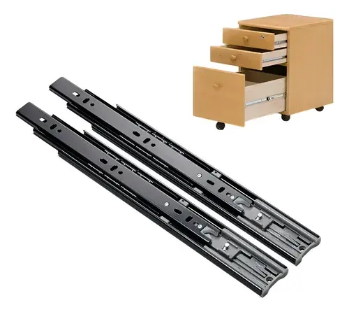 Corredera Bronzen 50 cm cierre suave negra — 45 kg