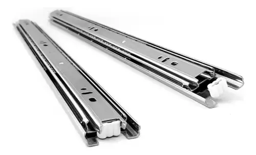 Corredera telescopica Ducasse 30 cm zinc reforzada — soporta 25 kg