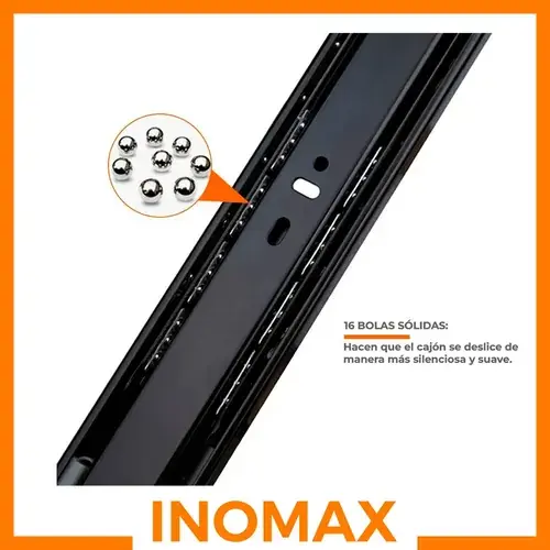 Corredera Inomax 40 cm — extension total