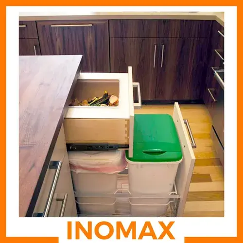 Corredera Inomax 40 cm — perforaciones para tornillos