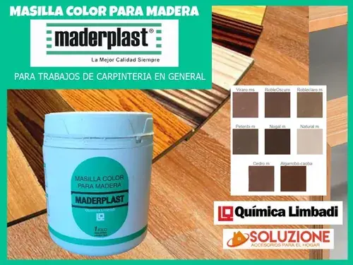 Masilla Maderplast 1kg — etiqueta y detalle