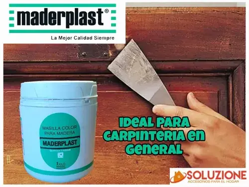 Masilla Maderplast 1kg — vista lateral