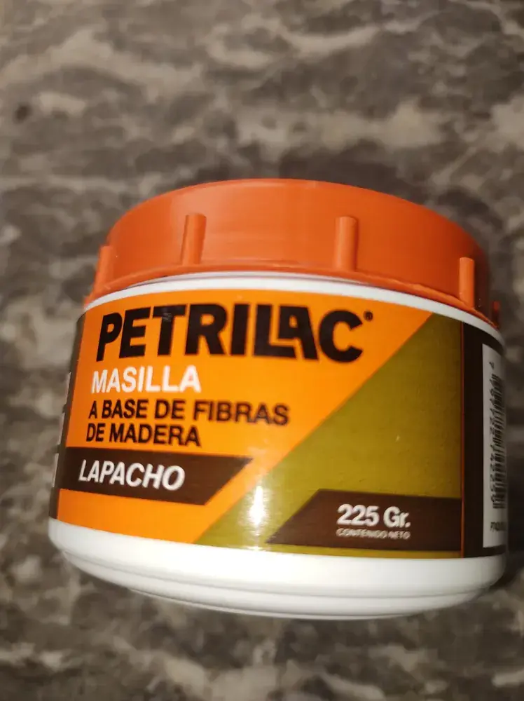 Masilla Petrilac 225g — vista del envase completo