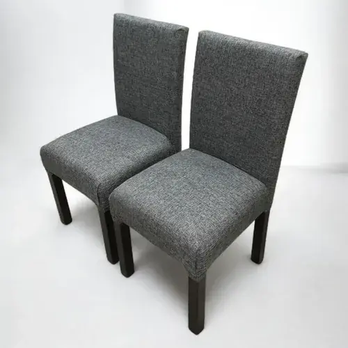 Silla CEDISENO chenille antimancha antidesgarro x2 — gris moderno