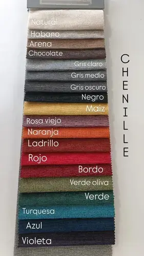 Silla Cima Chenille — respaldo y tapizado