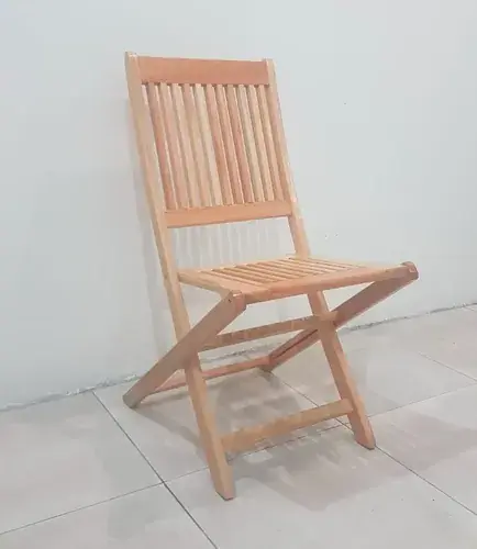Silla plegable eucalipto sistema de plegado