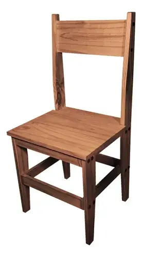 Silla comedor madera maciza Sajo modelo Ñandú — estilo moderno económico
