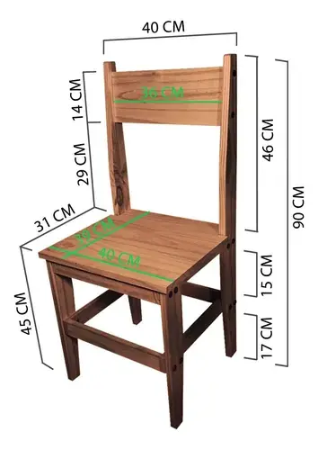 Silla Sajo Ñandú C detalle patas