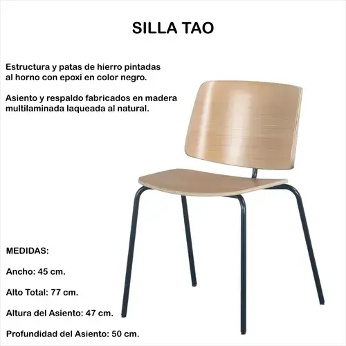 Tao Makom — detalle asiento multilaminado