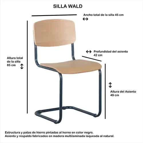 Wald Breuer — detalle caño de acero
