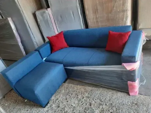 Sofa esquinero Cubile — detalle de chenille antidesgarro