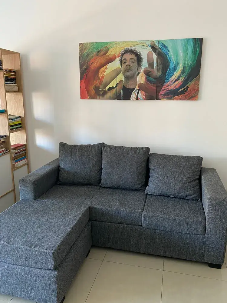 Sofa esquinero Cubile — vista lateral del brazo