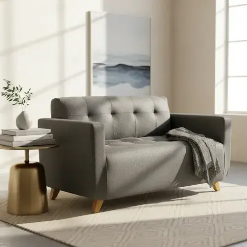 Sillón Ismael 2 cuerpos pana antidesgarro