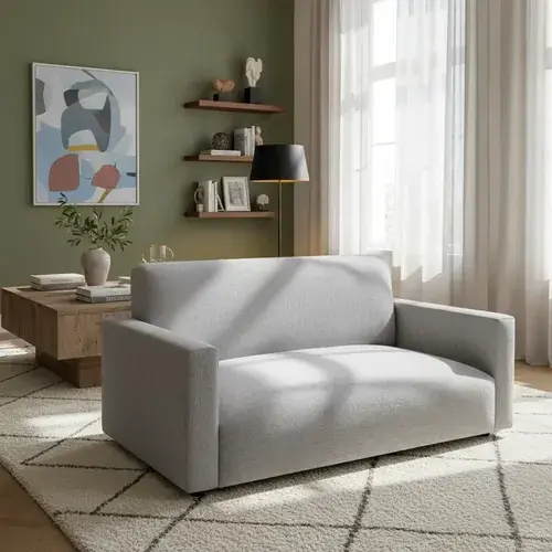 Sillón Stocco Eco 2 cuerpos lino moderno